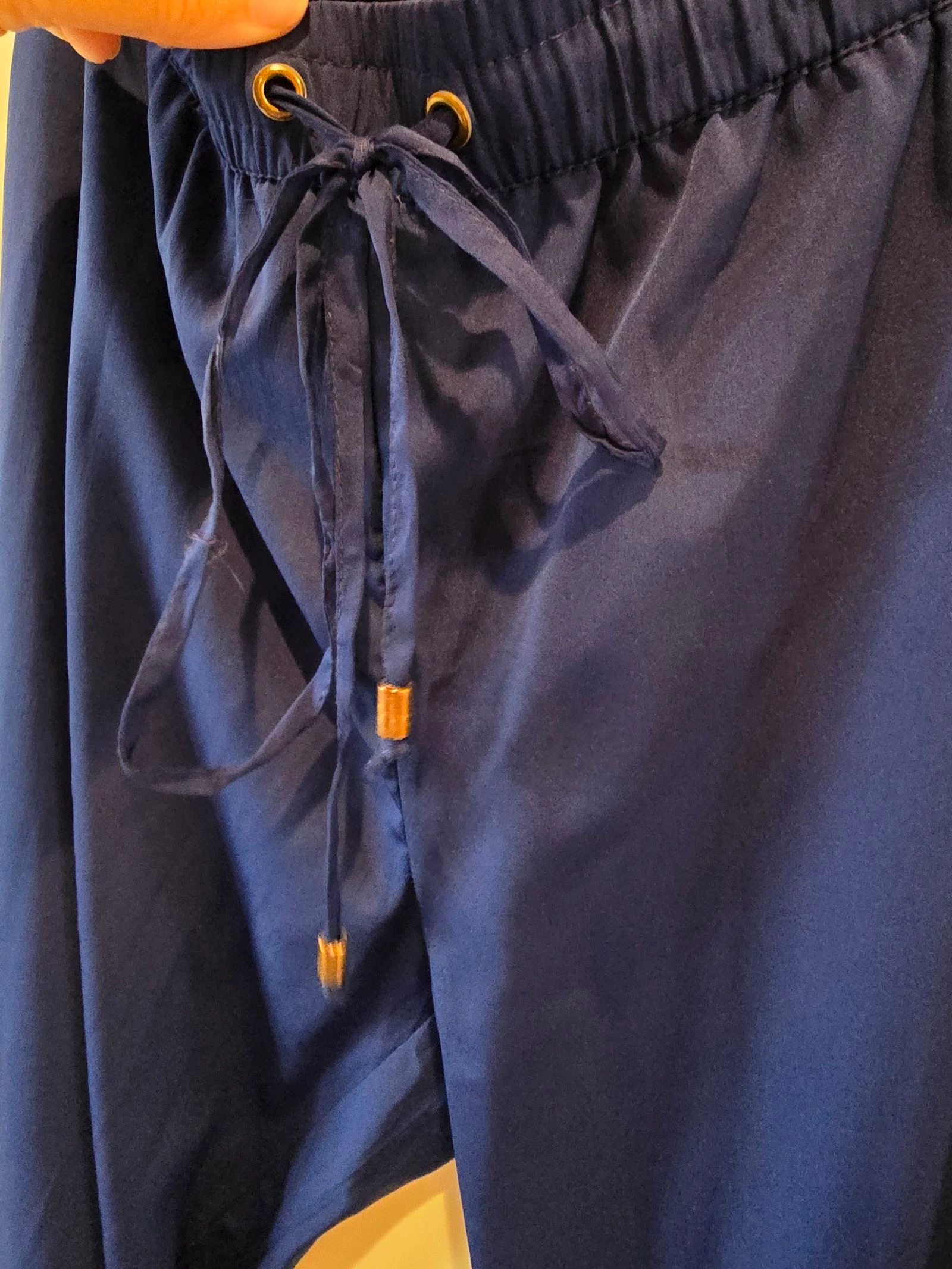 Pantalon fluide bleu marine Stradivarius – photo 5